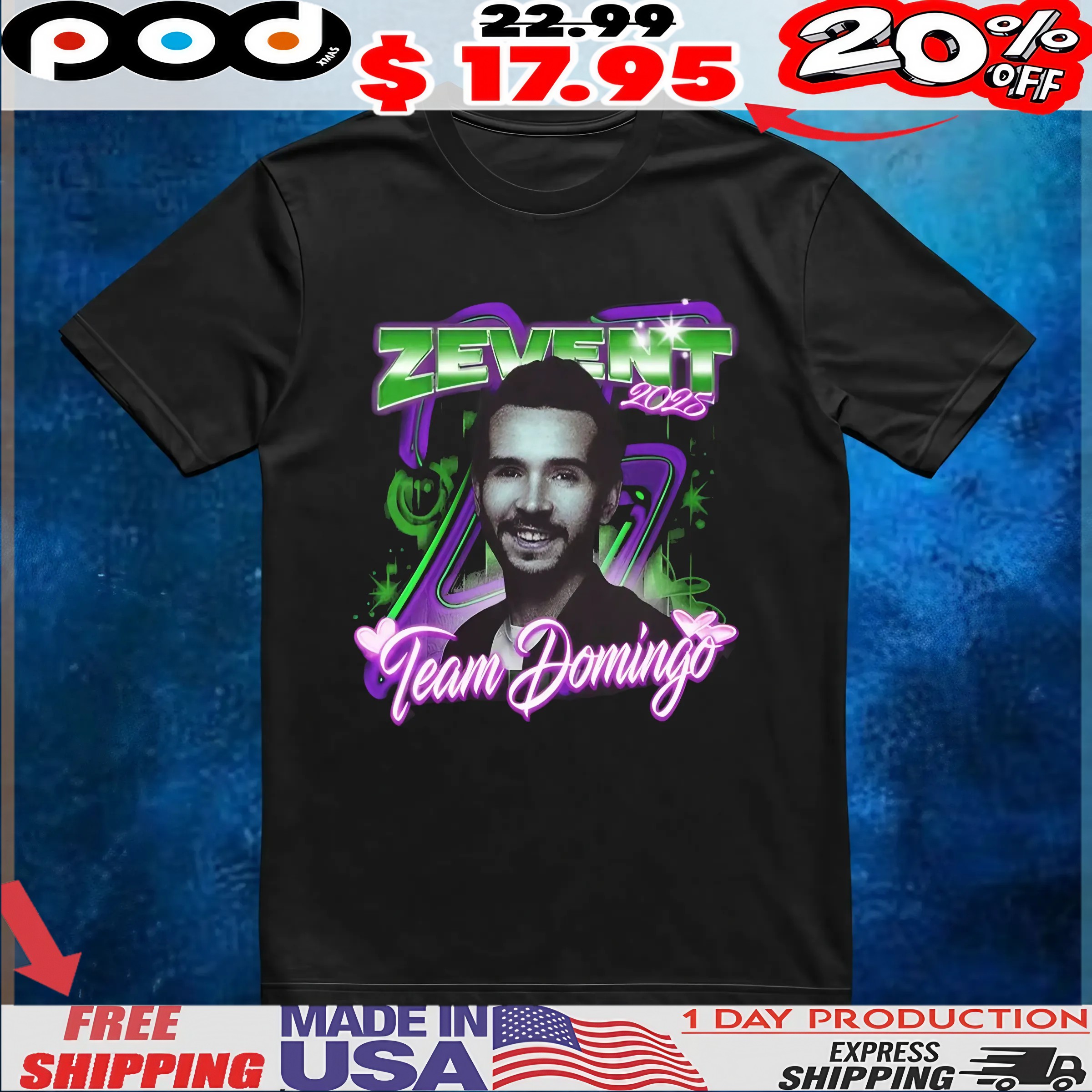 Zevent 2025 Team Domingo T Shirt