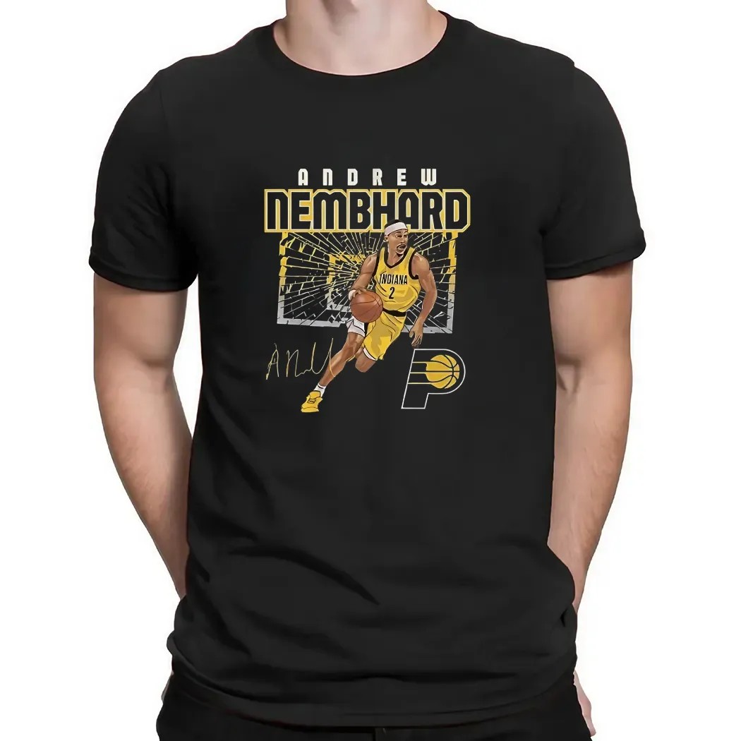 Andrew Nembhard Indiana Pacers shattered t shirt