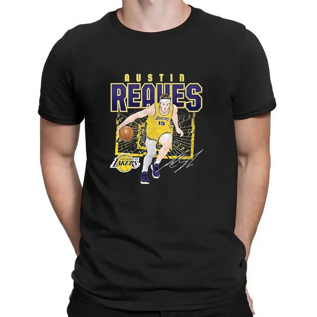 Austin Reaves Los Angeles Lakers shattered t shirt