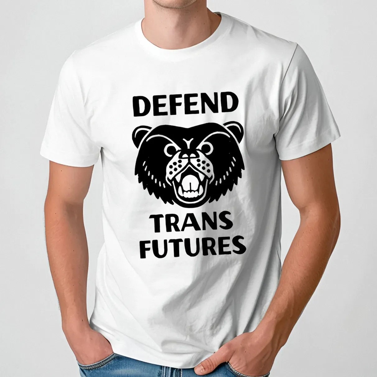 Bear defend trans futures t shirt