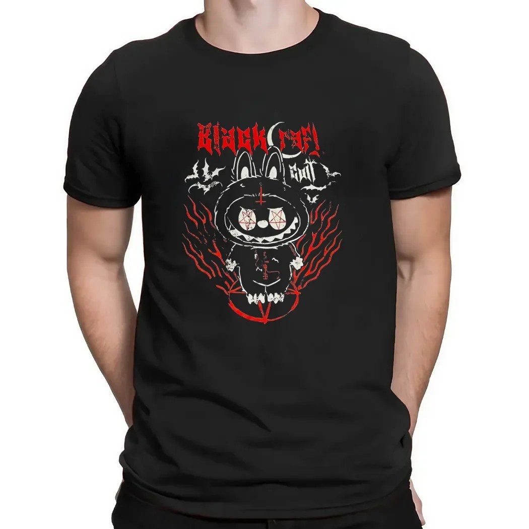 Black Craft Labubu Horror T Shirt