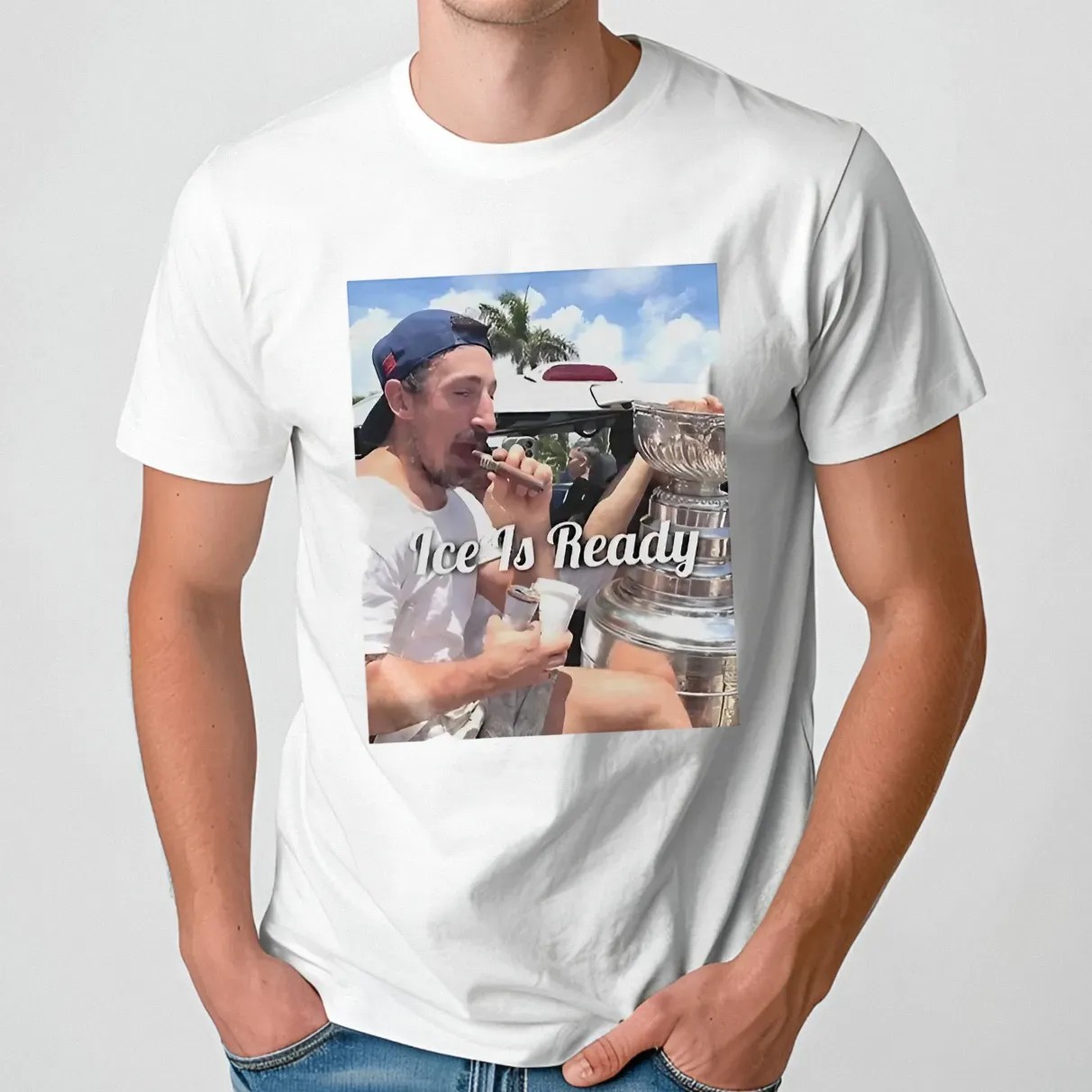 Brad Marchand smoking cigar ice is ready t shirt
