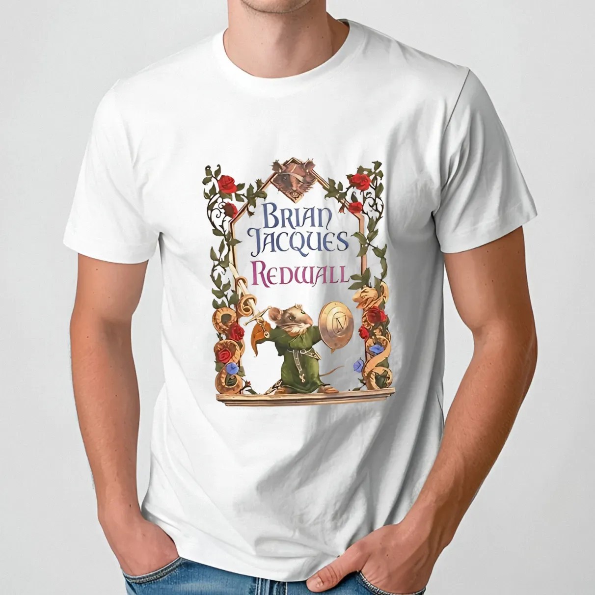 Brian Jacques Redwall Mouse t shirt