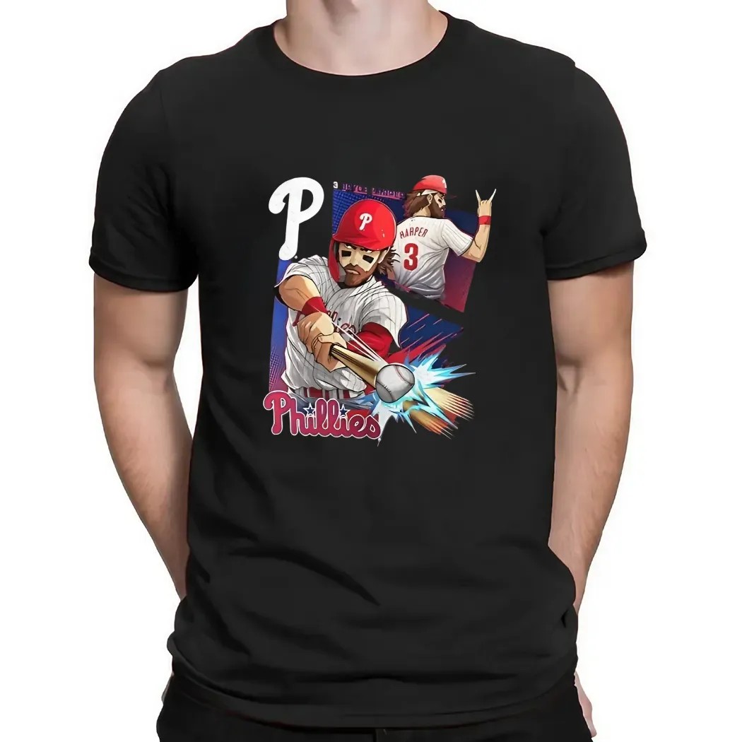 Bryce Harper Philadelphia Phillies Anime Player T Shirt