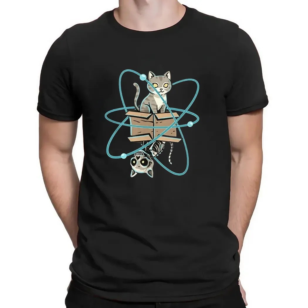 Cat in quantum superposition shirt