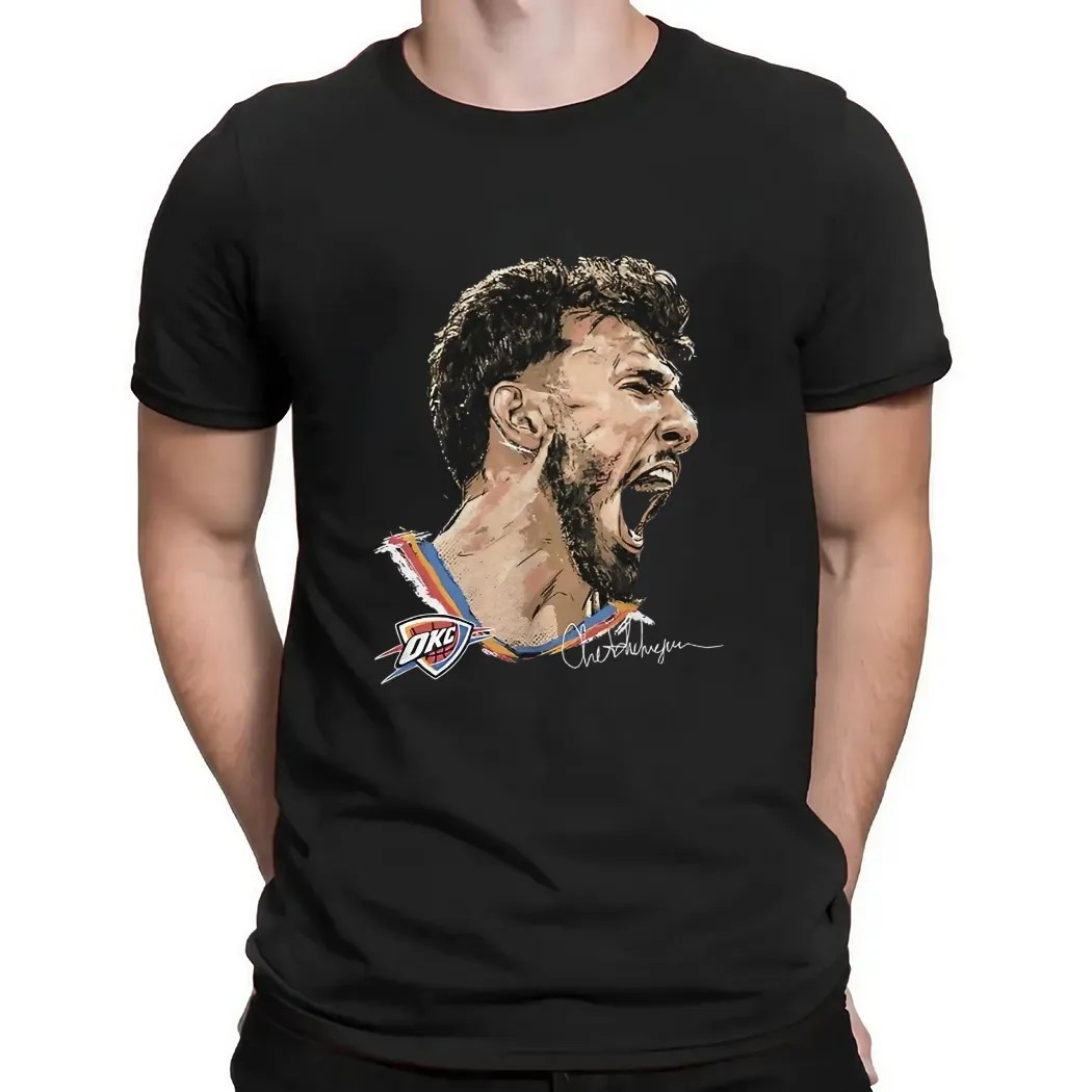 Chet Holmgren Oklahoma City Thunder scream signature t shirt