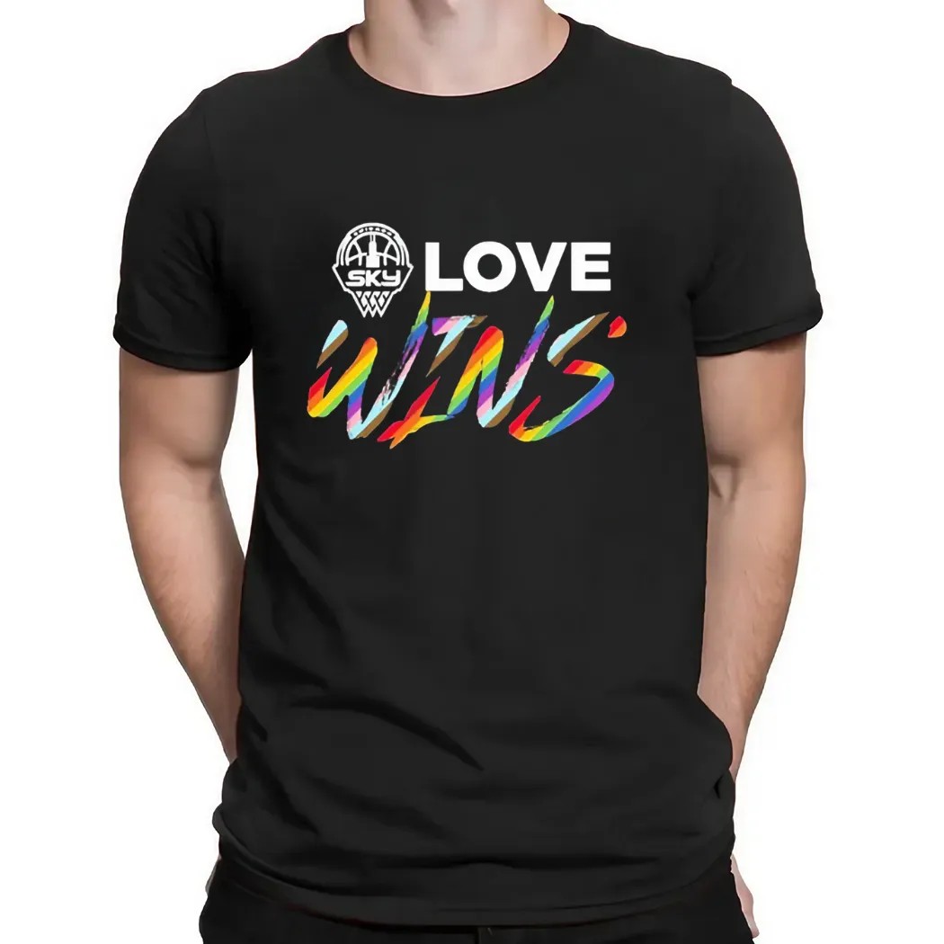 Chicago Sky Love Wins Pride Trans Logo T Shirt