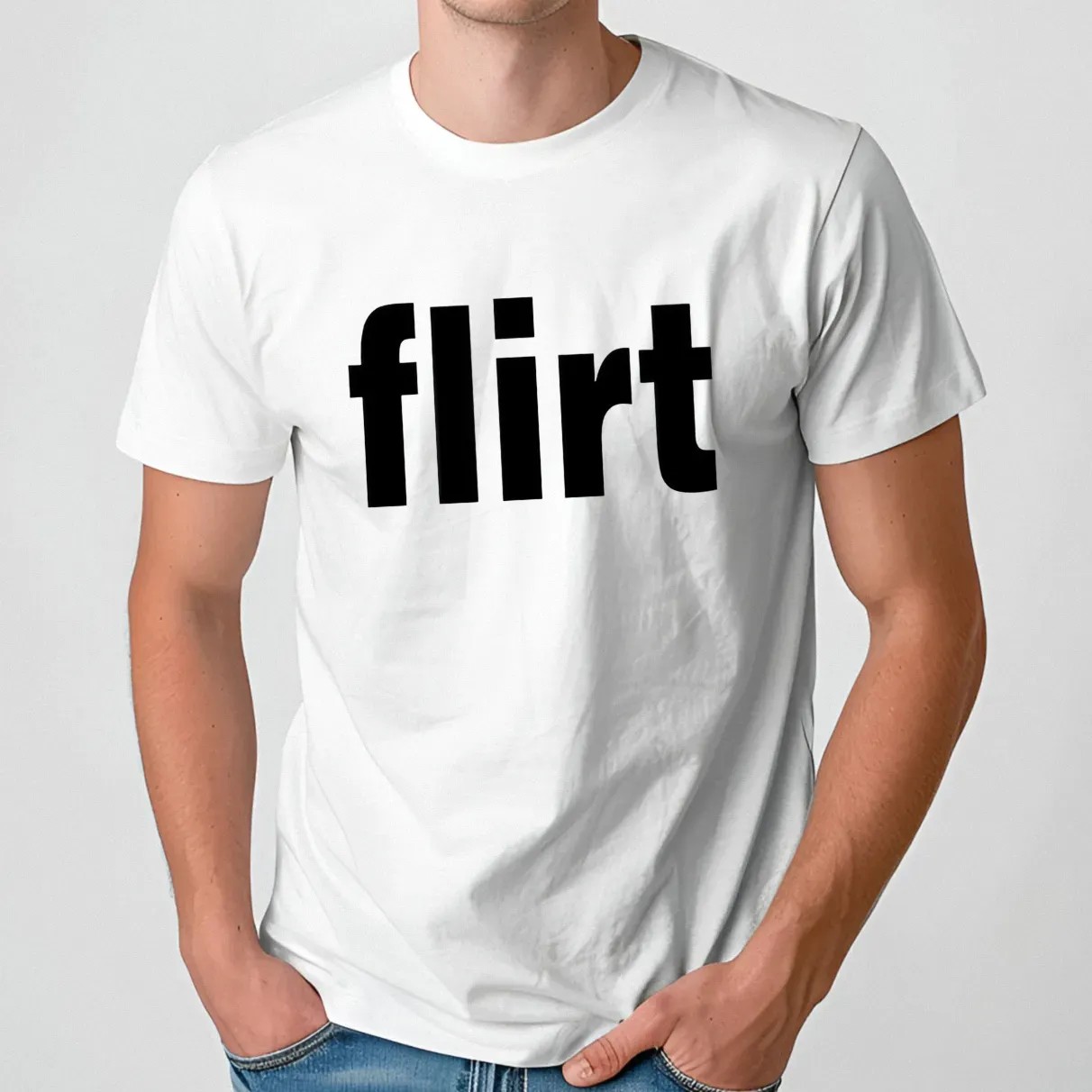 Chicken s Date Amelia Dimoldenberg wearing flirt t shirt