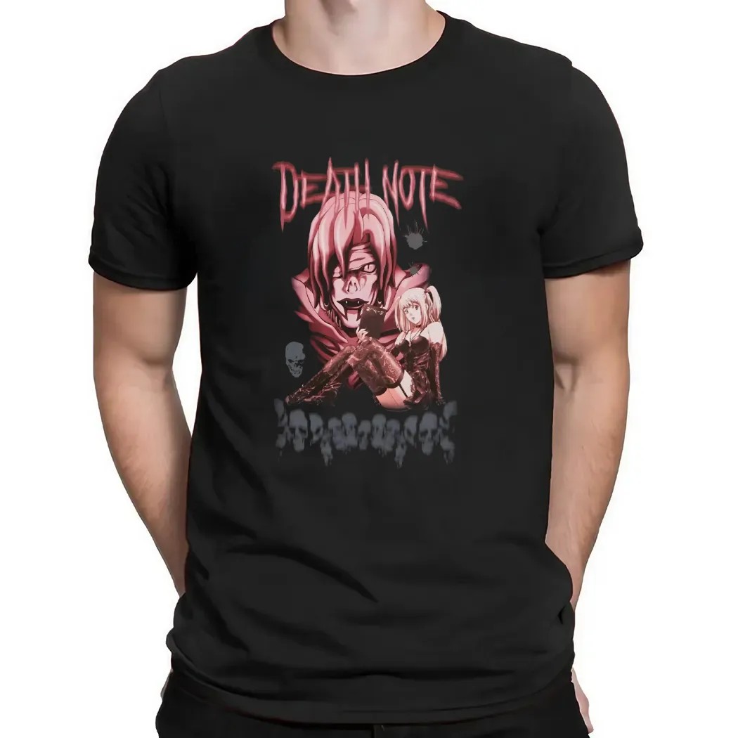 Death Note Misa and Rem Tonal Skull T Shirt