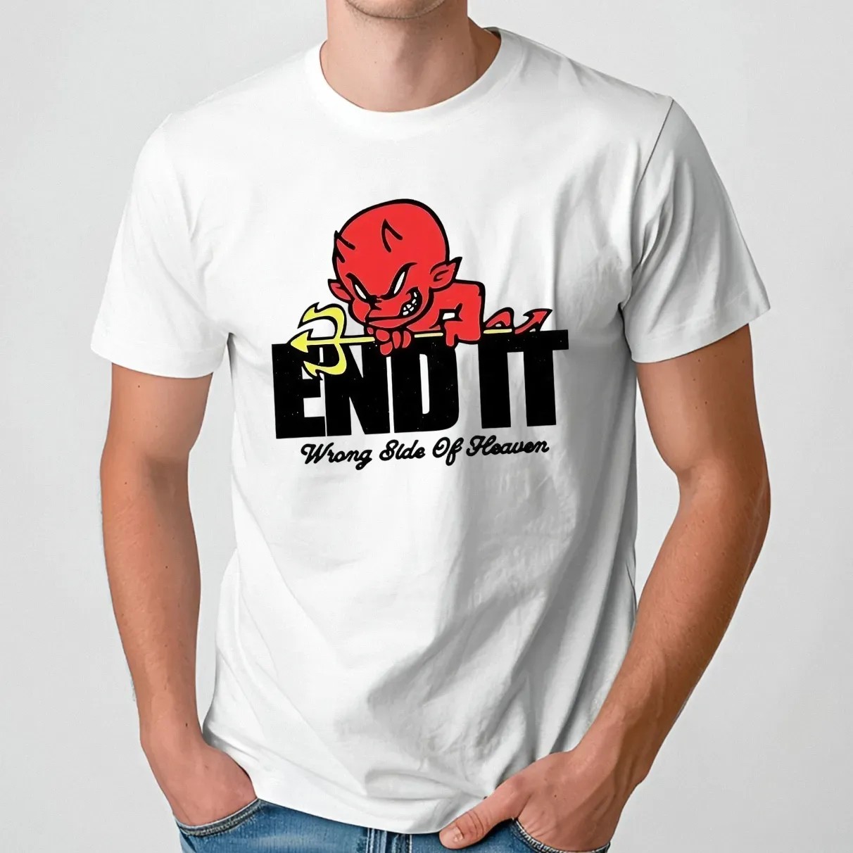 Devil end it wrong side of heaven t shirt