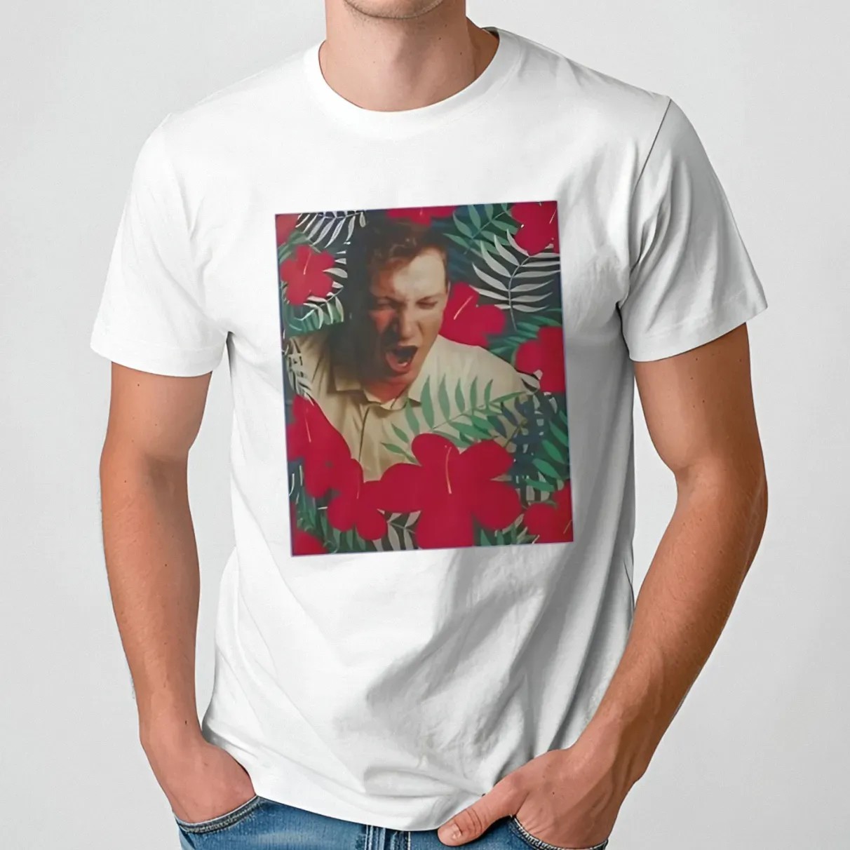 Devon Toews Wearing Flowers Cale Makar T Shirt