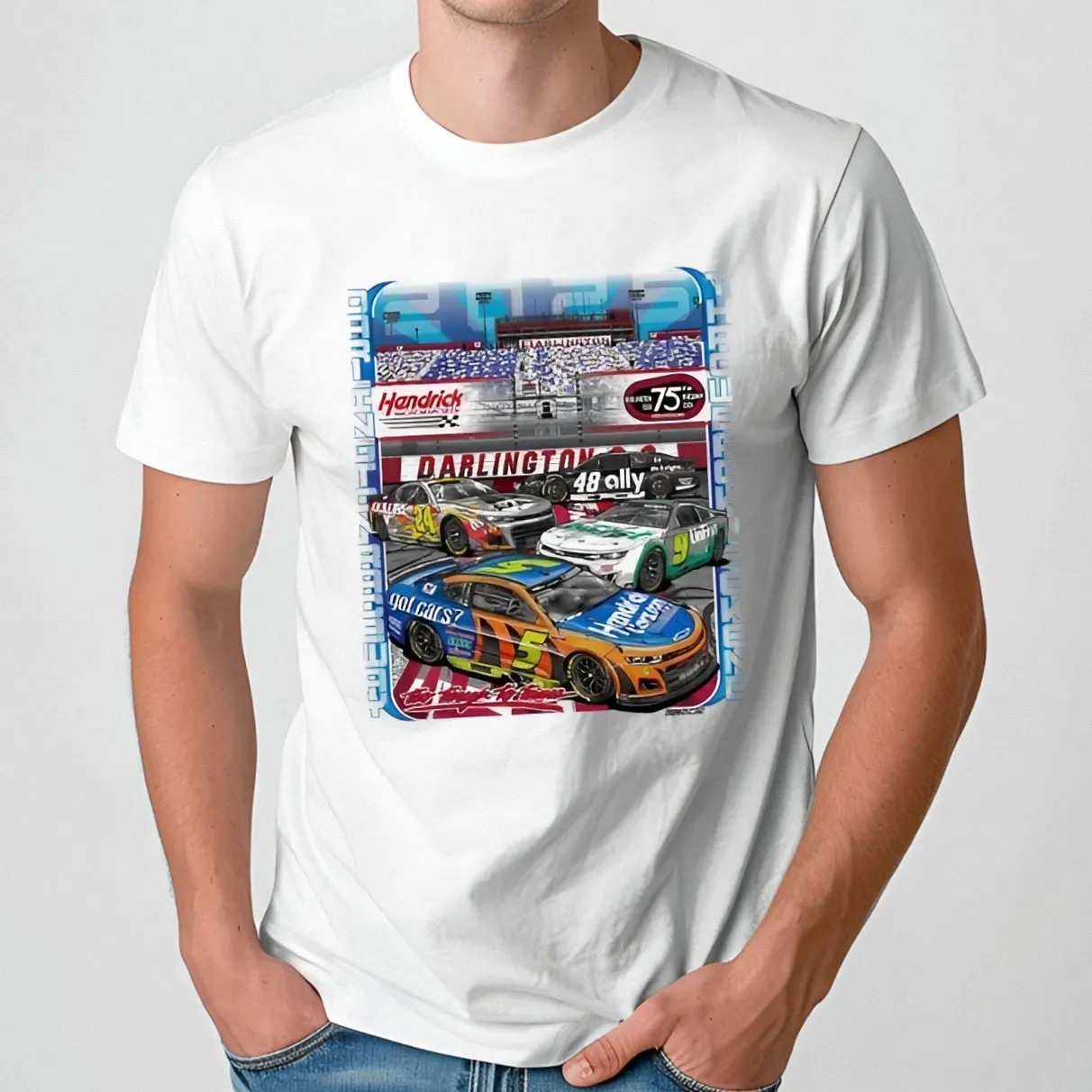 Hendrick Motorsports Darlington 4-car Nascar T Shirt