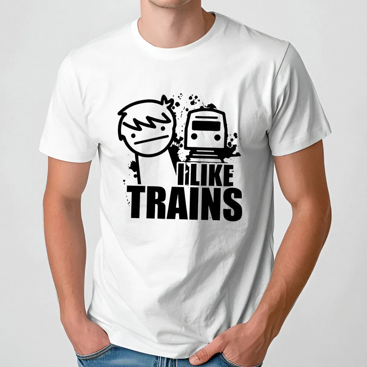 I like trains t shirt