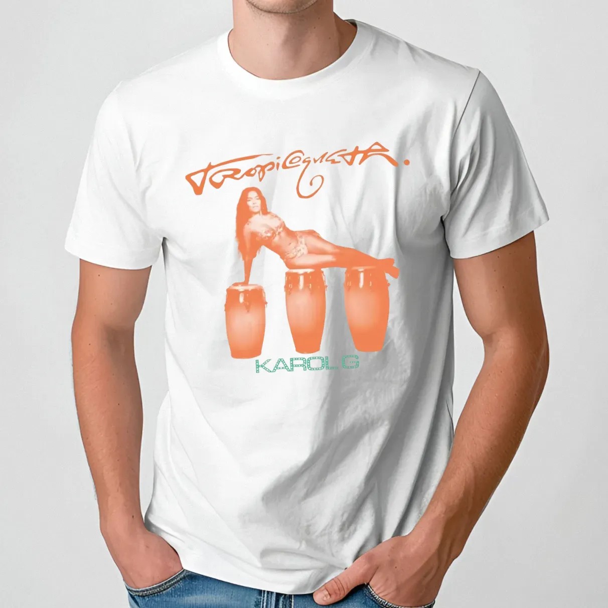 Karol G Tropicoqueta Bongo Drums T Shirt 