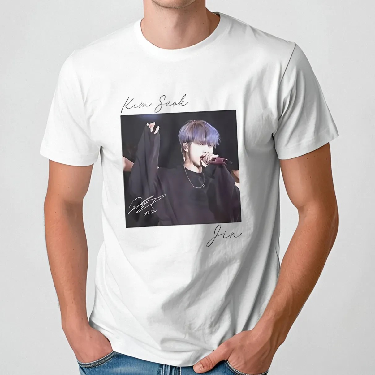 Kim Seokjin BTS signature t shirt