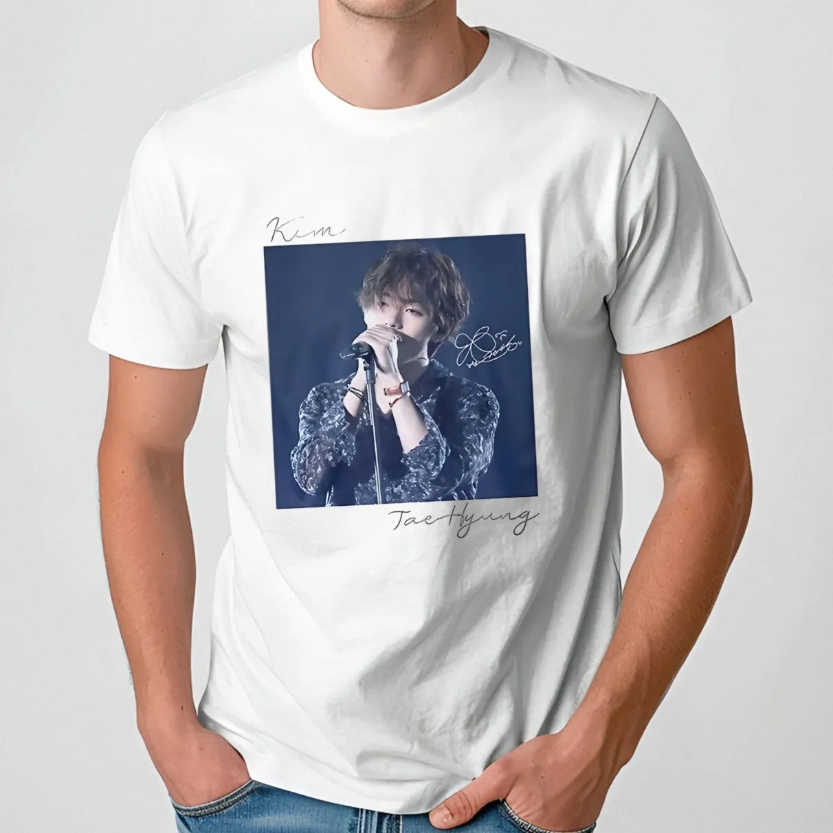 Kim Taehyung BTS signature t shirt