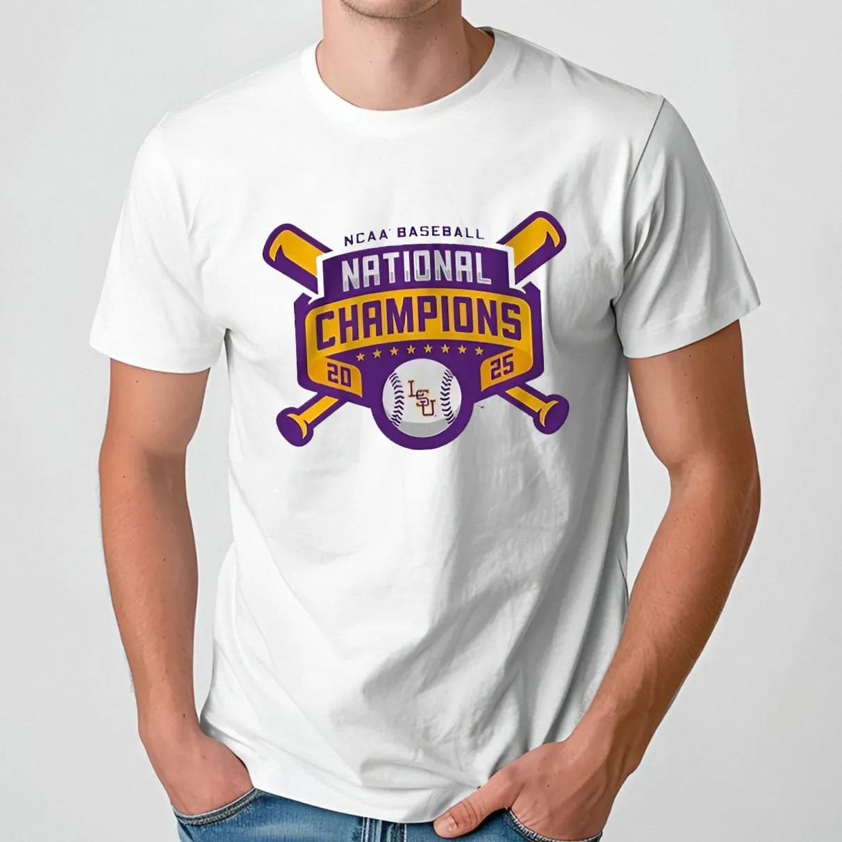 LSU Baseball 2025 National Champions Logo T Shirt
