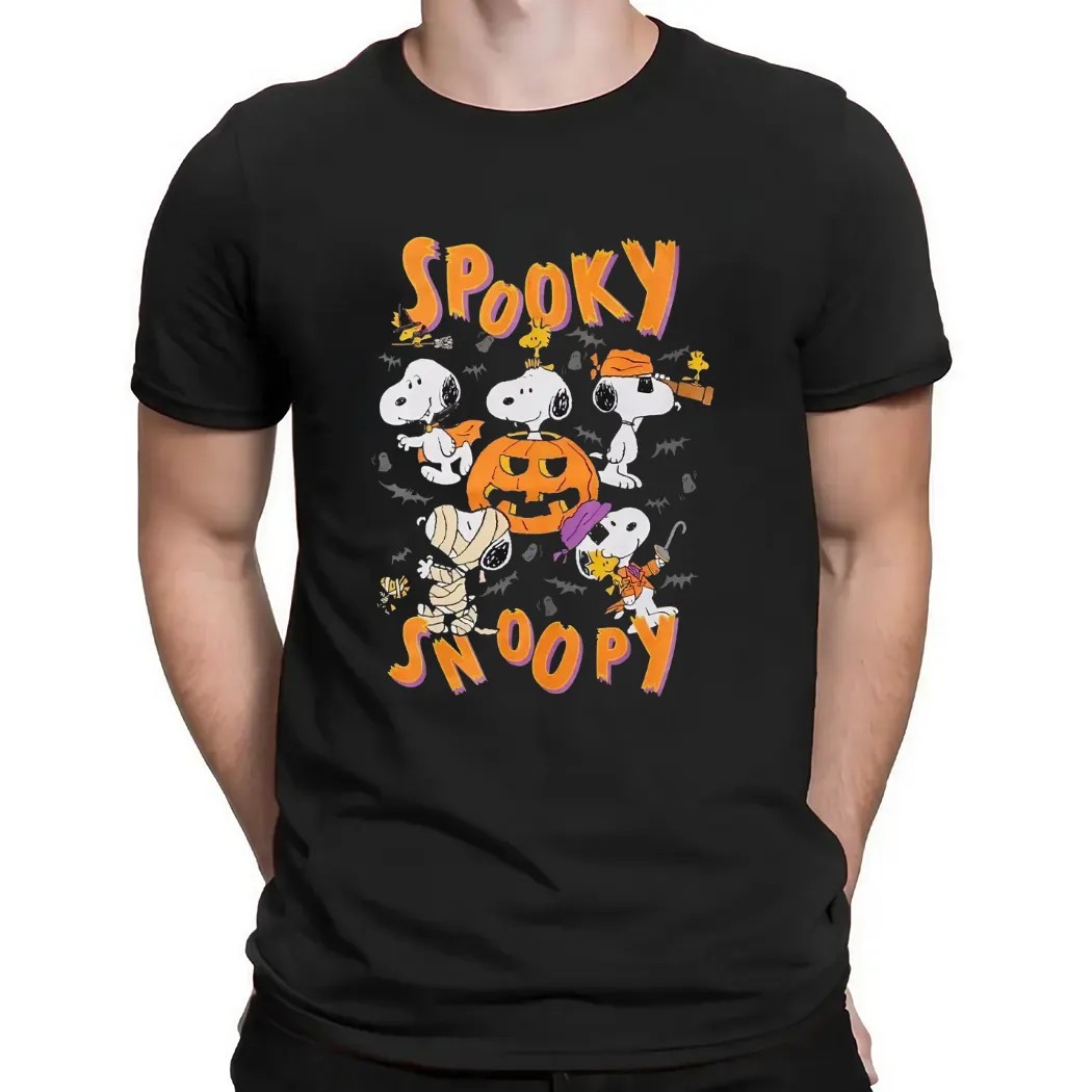 Peanuts Woodstock Spooky Snoopy Costumes Halloween T Shirt