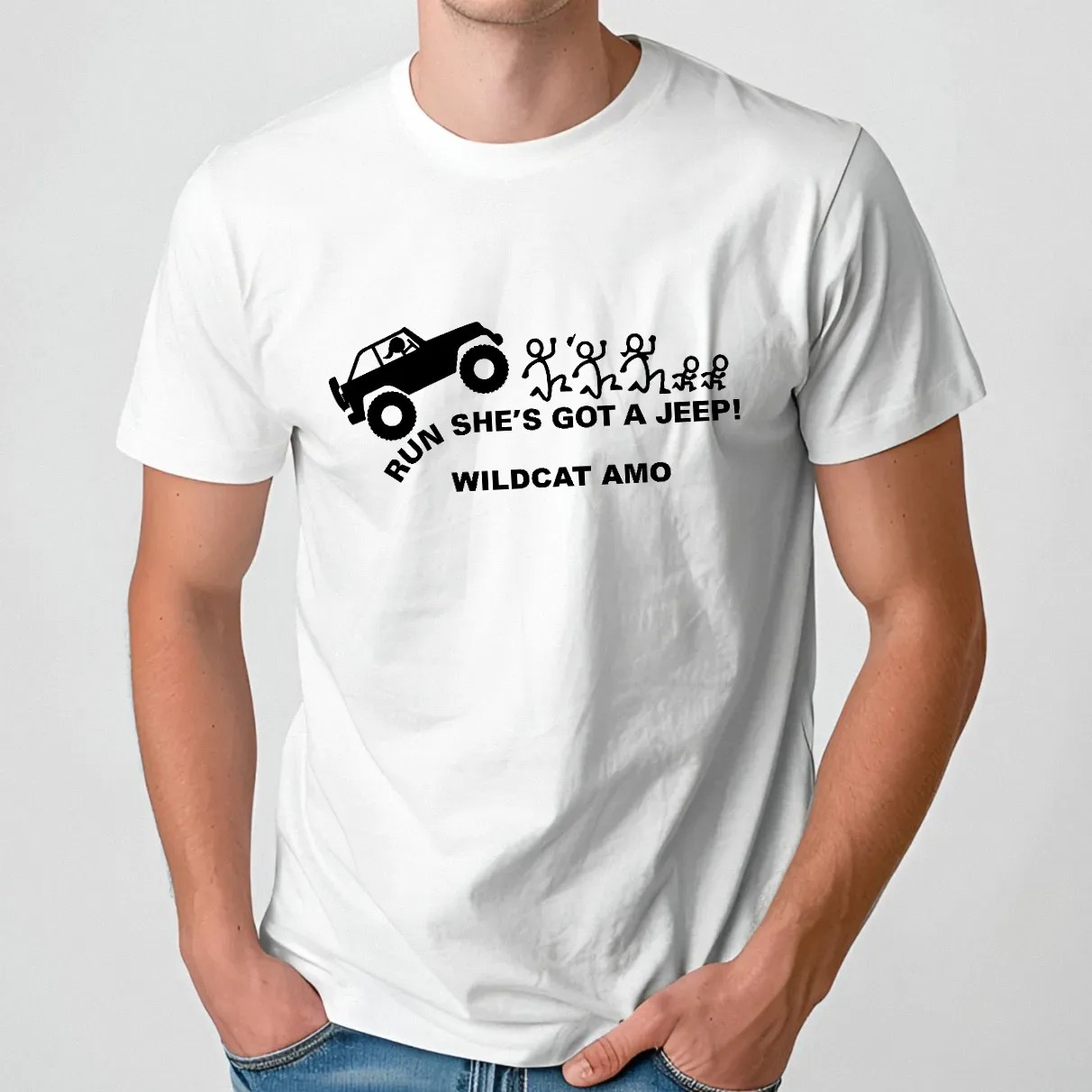 Run She's Got A Jeep T Shirt