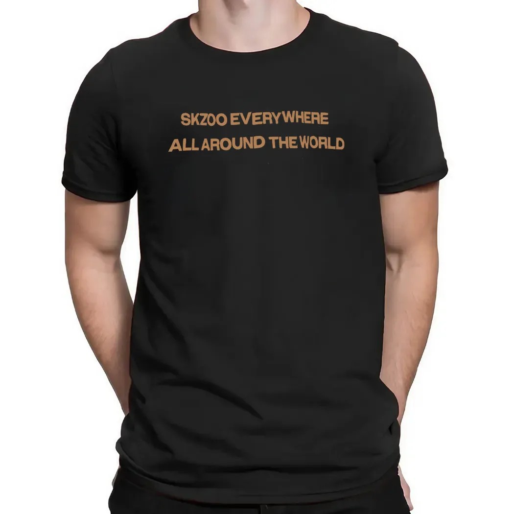 Skzoo Everywhere All Around The World T Shirt