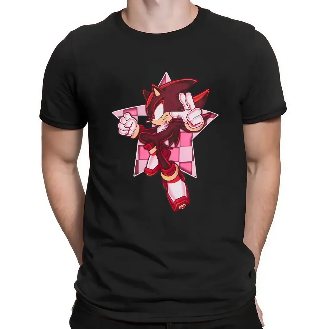 Sonic The Hedgehog Shadow Pink Star 2025 T Shirt