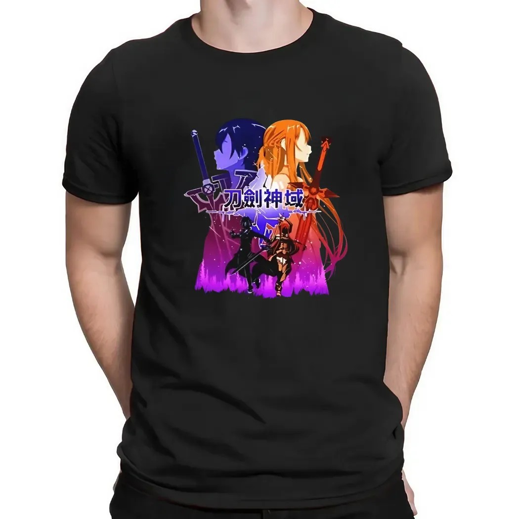 Sword Art Online Kirito and Asuna t shirt