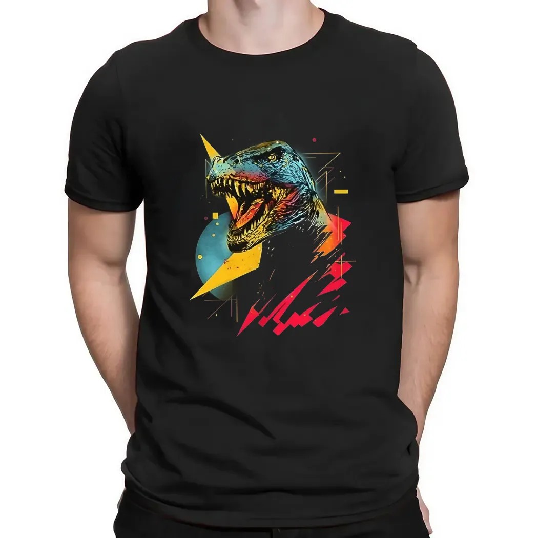 Synthwave Tyrannosaurus Rex Synthosaurus Rex t shirt