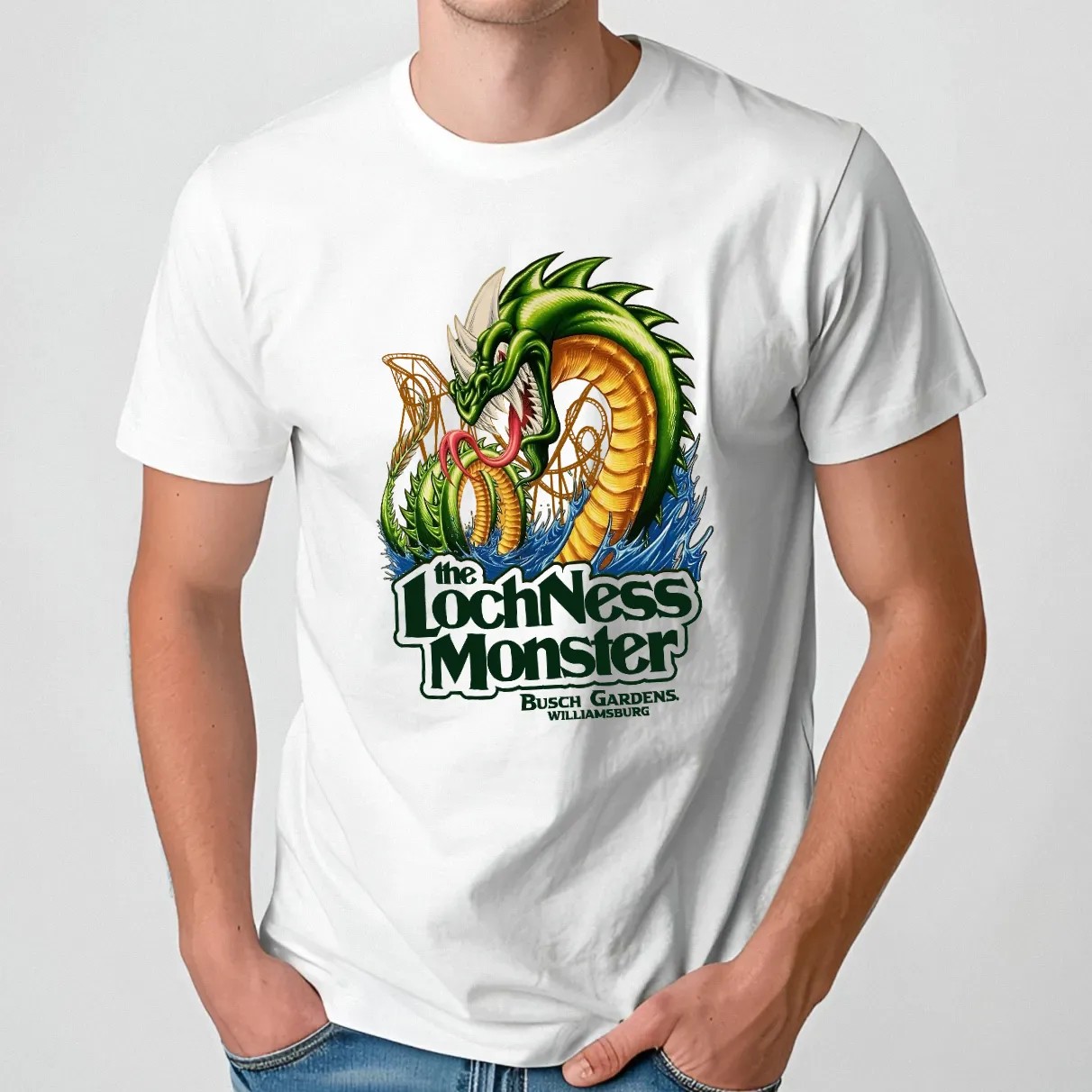 The Lochness Monster Busch Gardens Williamsburg T Shirt