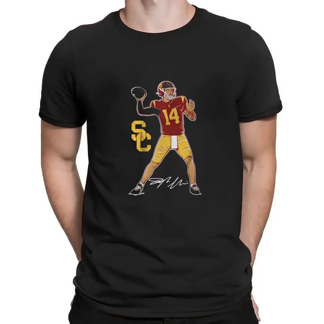 USC Football Jayden Maiava Superstar Pose Signature T Shirt
