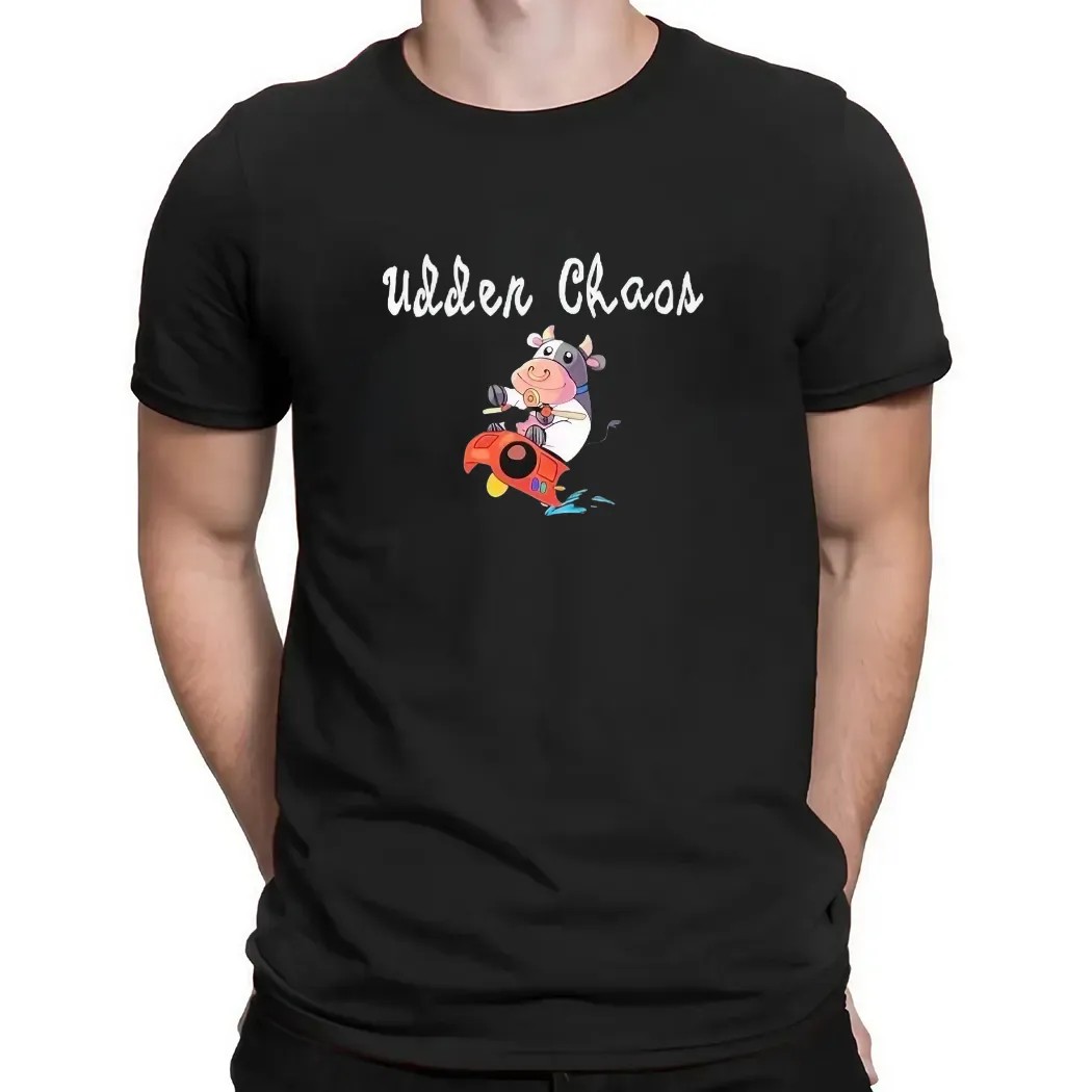 Udder Chaos Moo Moo Meadows Cow Shirt
