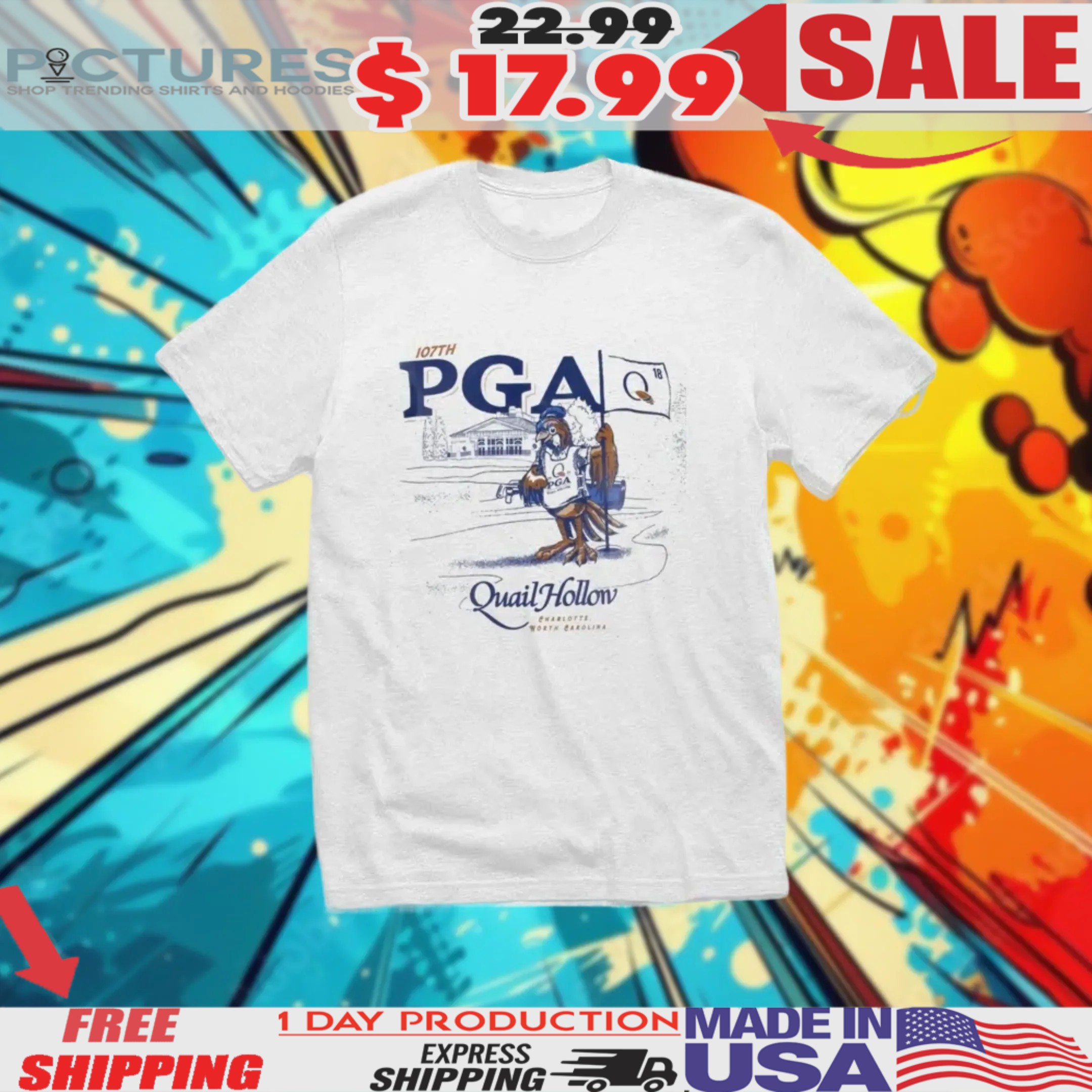 107th PGA Championship 2025 Quail Hollow Shirt
