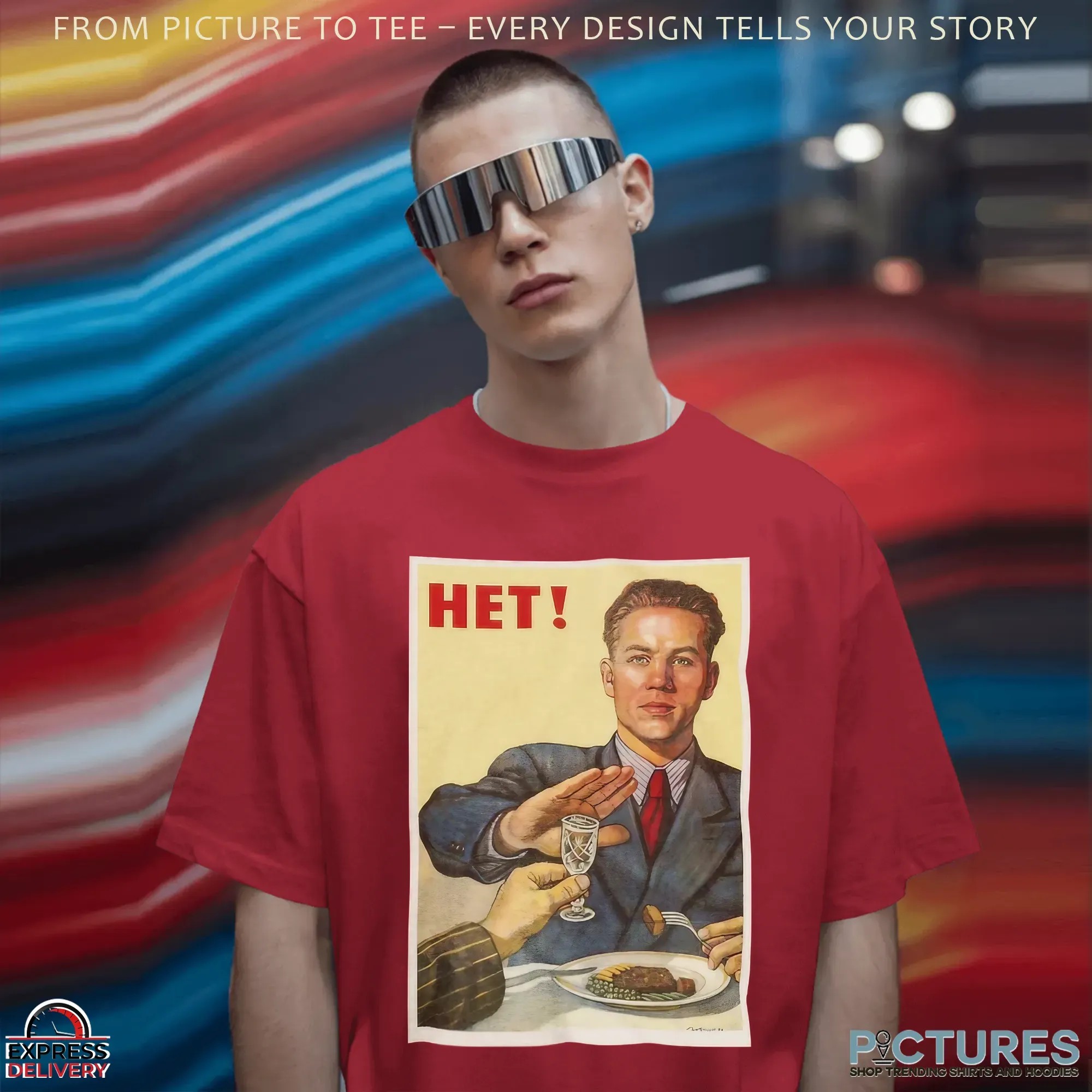 1954 Soviet Anti alcohol Nyet T Shirt 6 1954 Soviet Anti alcohol Nyet T Shirt