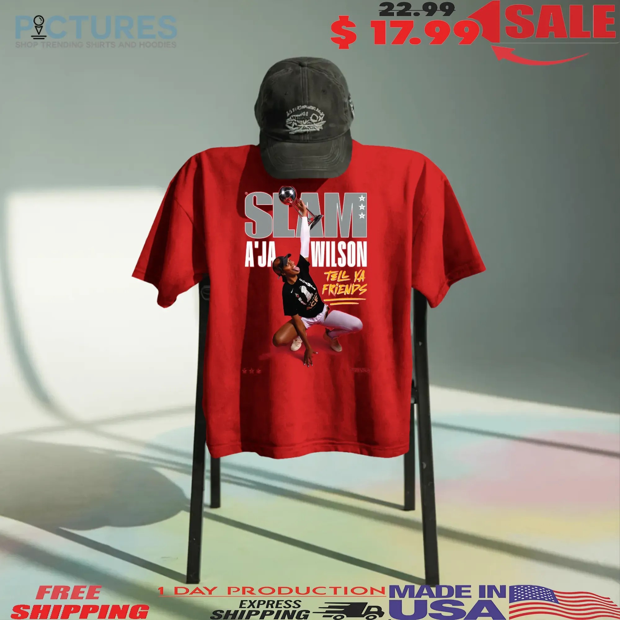 A'ja Wilson Tell Ya Friends Slam Cover T Shirt