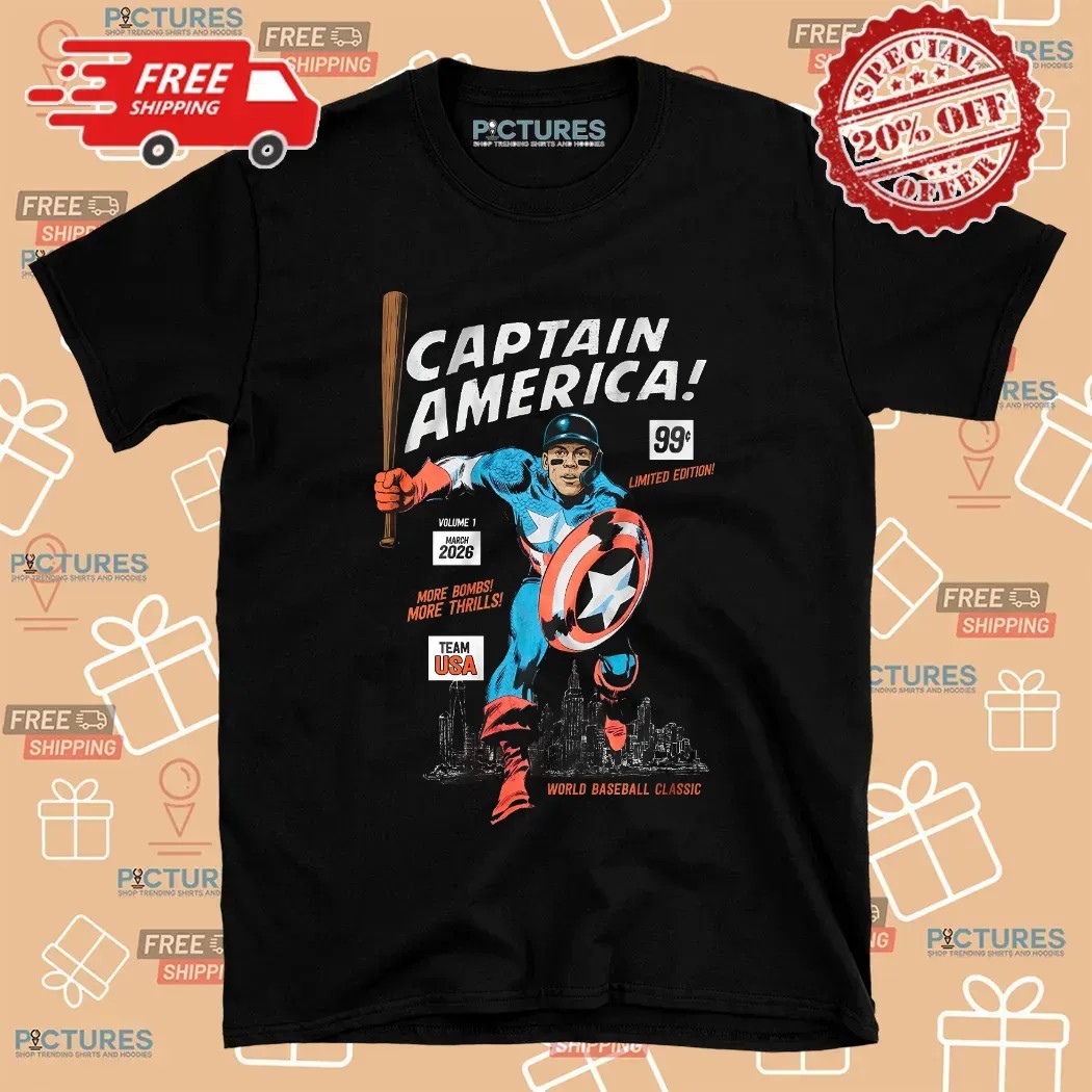 Aaron Judge’s Captain America Limited Edition More Bombs More Thrills Team Usa T Shirt 8 Aaron Judge’s Captain America Limited Edition More Bombs More Thrills Team Usa T Shirt