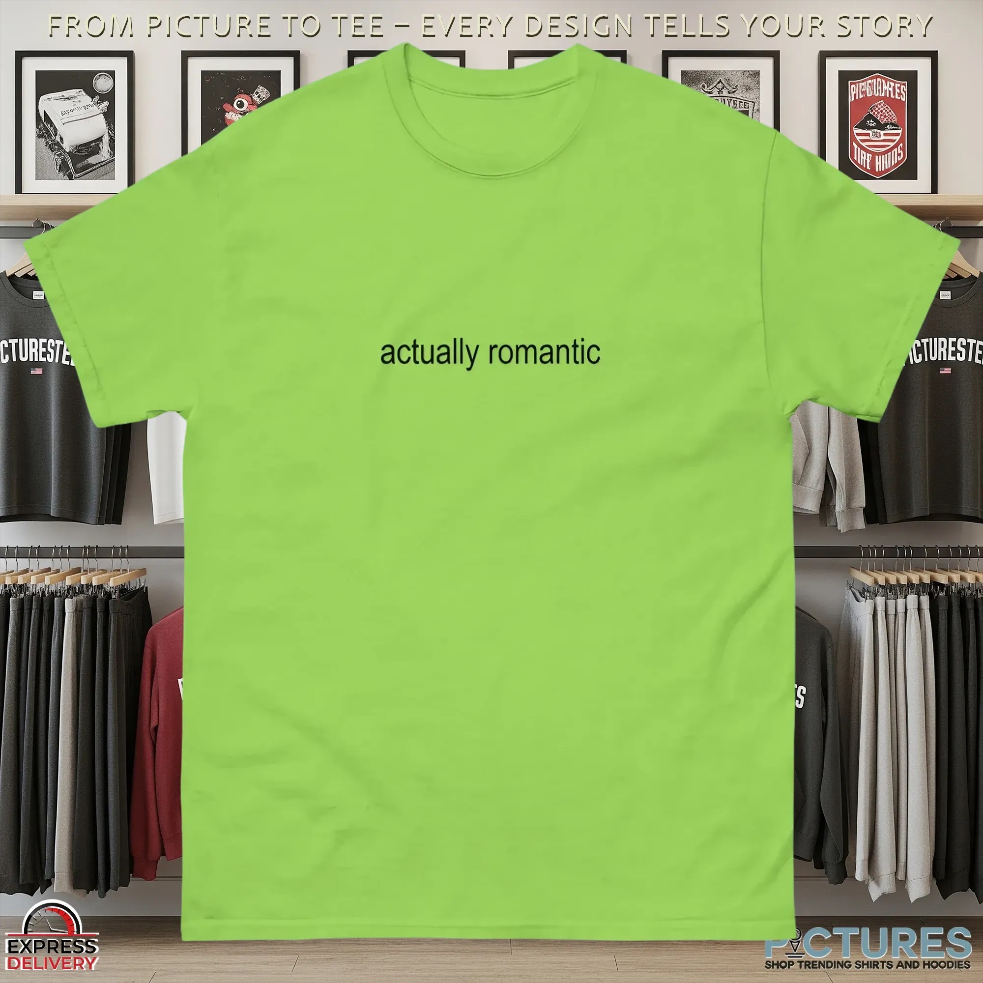 Actually Romantic Swiftes Brat Parody T Shirt