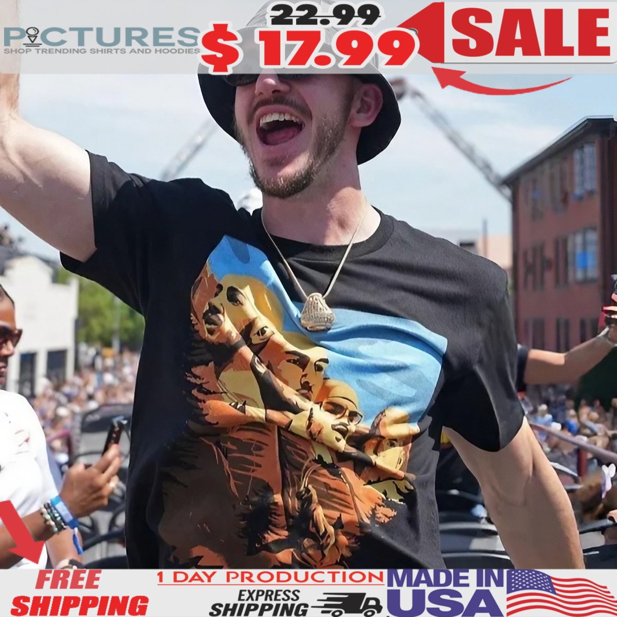 Alex Caruso Thunder In Mount Rushmore Parody T Shirt