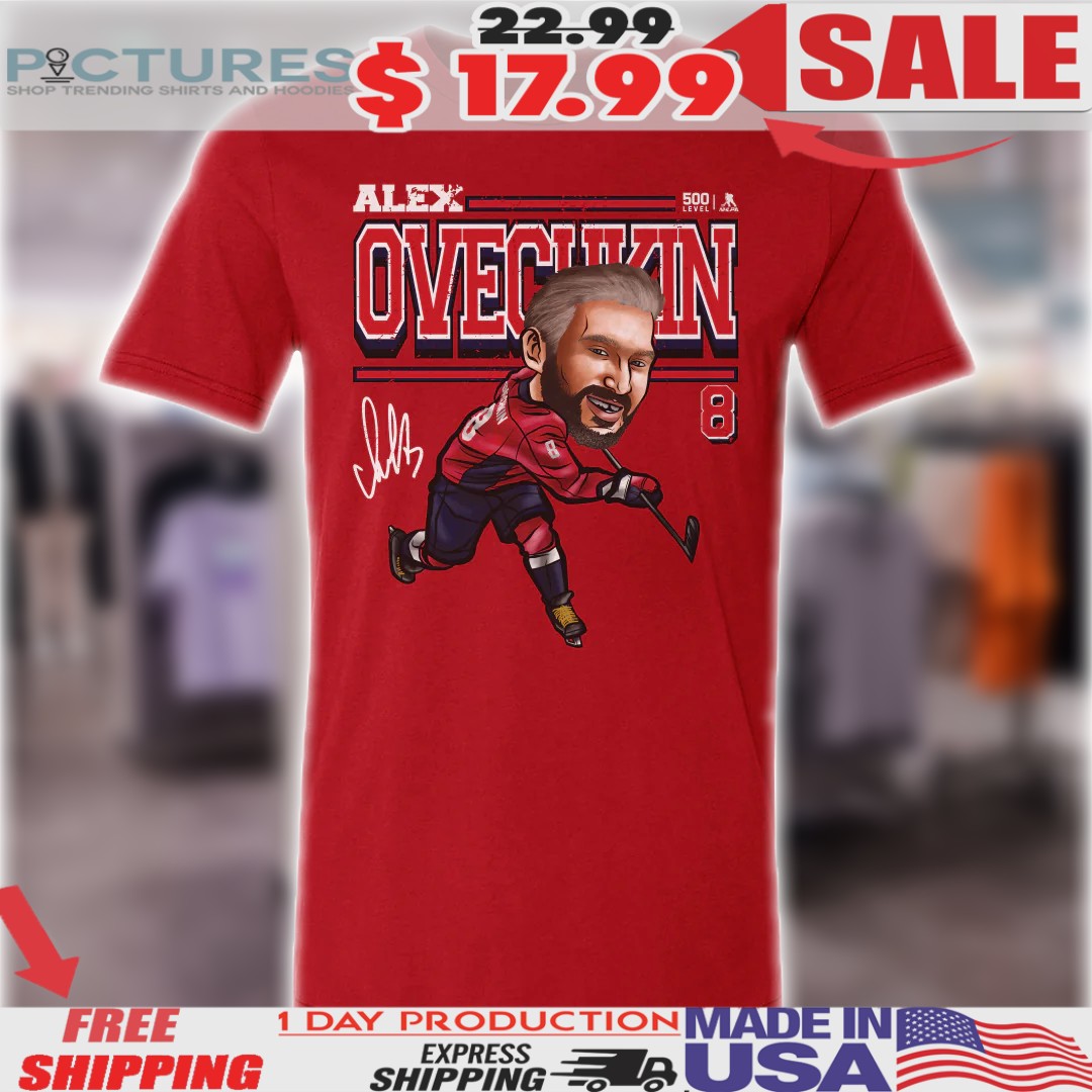 Alex Ovechkin Washington Capitals Cartoon Signature Shirt