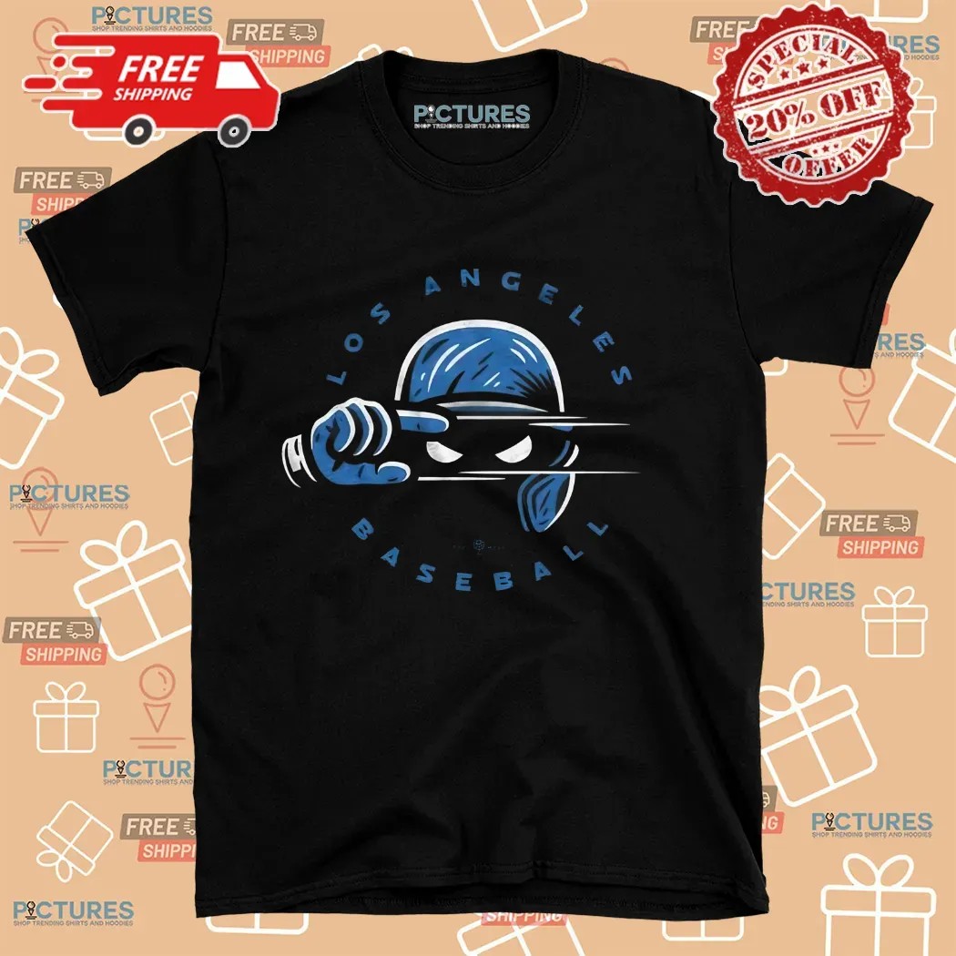 Alex Vesia Wearing Los Angeles Baseball The Skincare Swipe Shirt