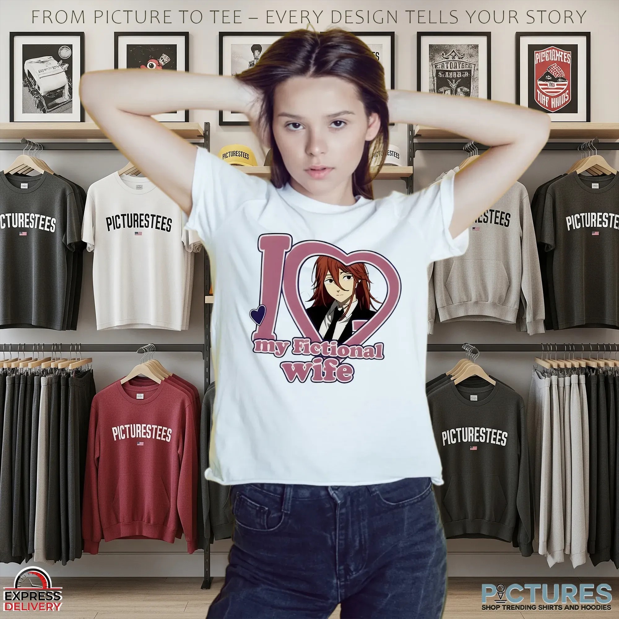 Angelonomy Angel Devil My Fictional Wife Heart T Shirt
