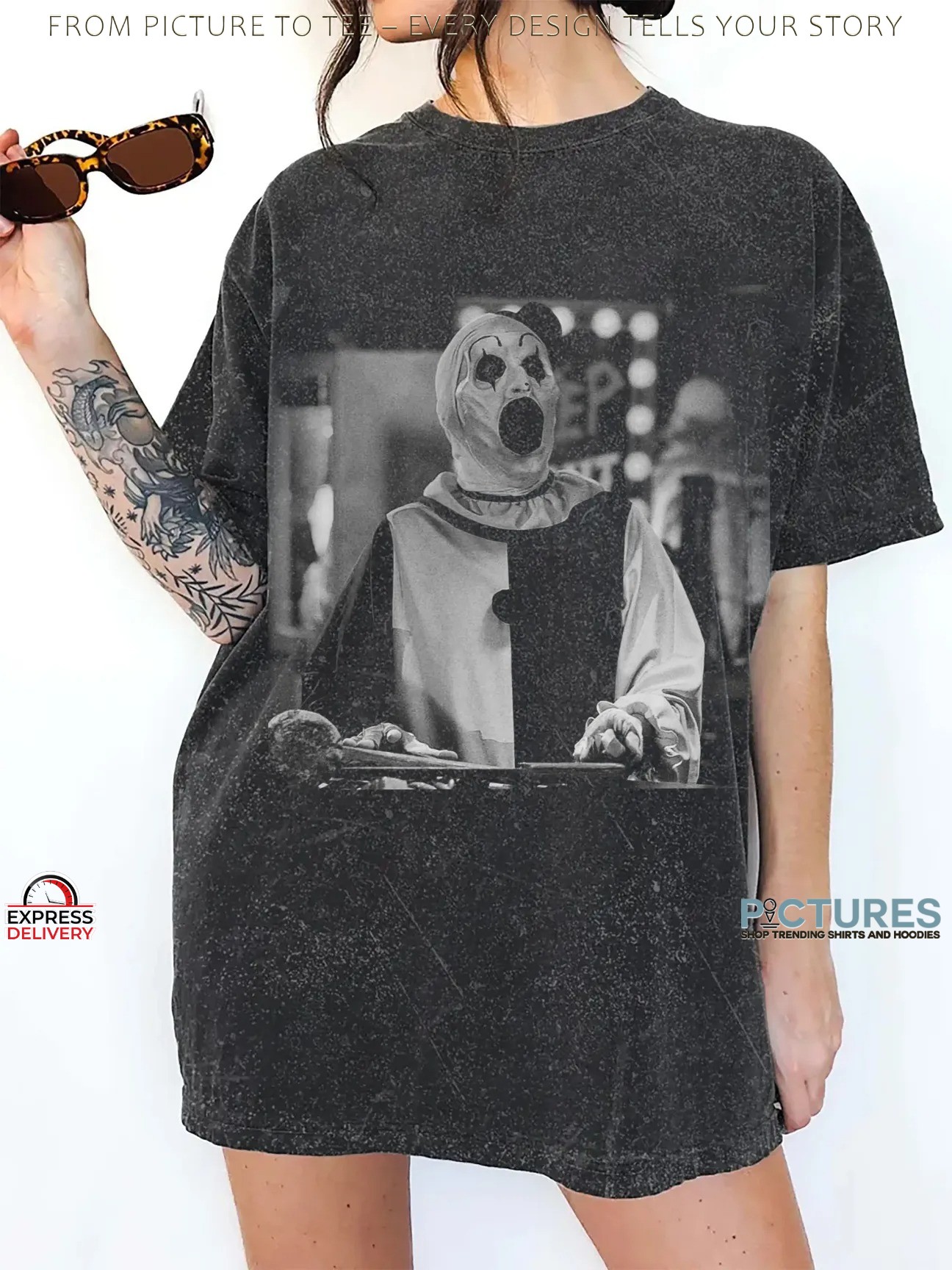 Art The Clown Terrifier Halloween Meme Photo T Shirt