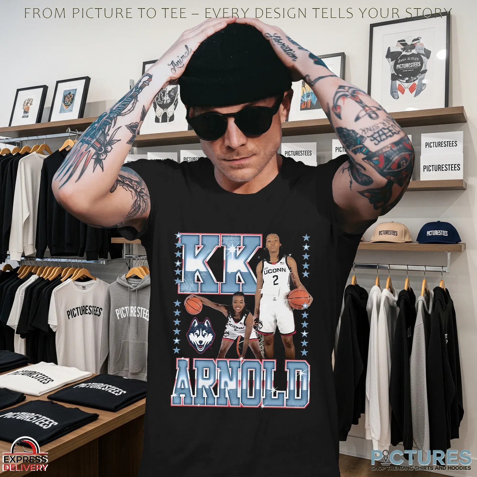 Azzi Wearing KK Arnold Slam Cover T Shirt
