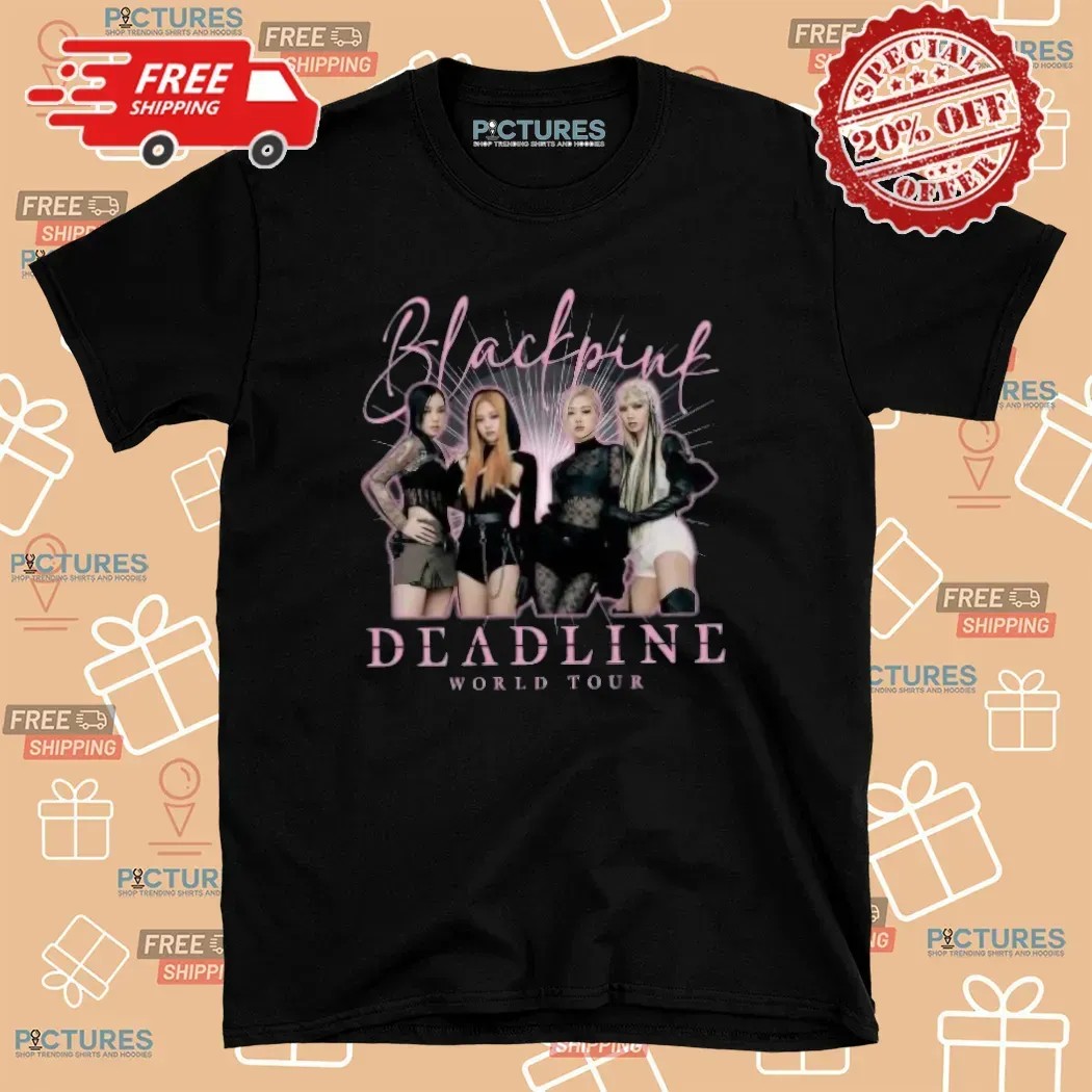 BLACKPINK Deadline 2025 World Tour Merch T Shirt