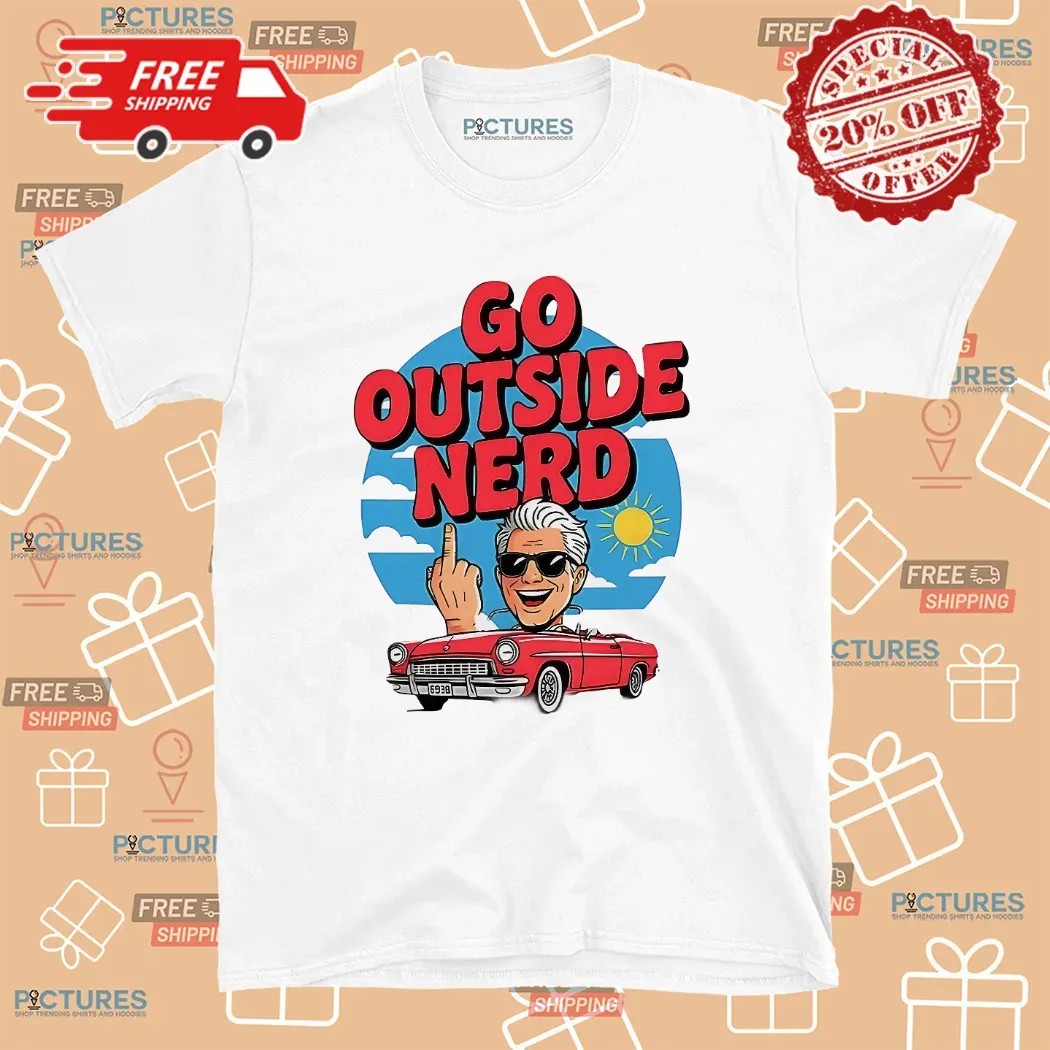 Baby Billy Go Outside Nerd Middle Finger T Shirt