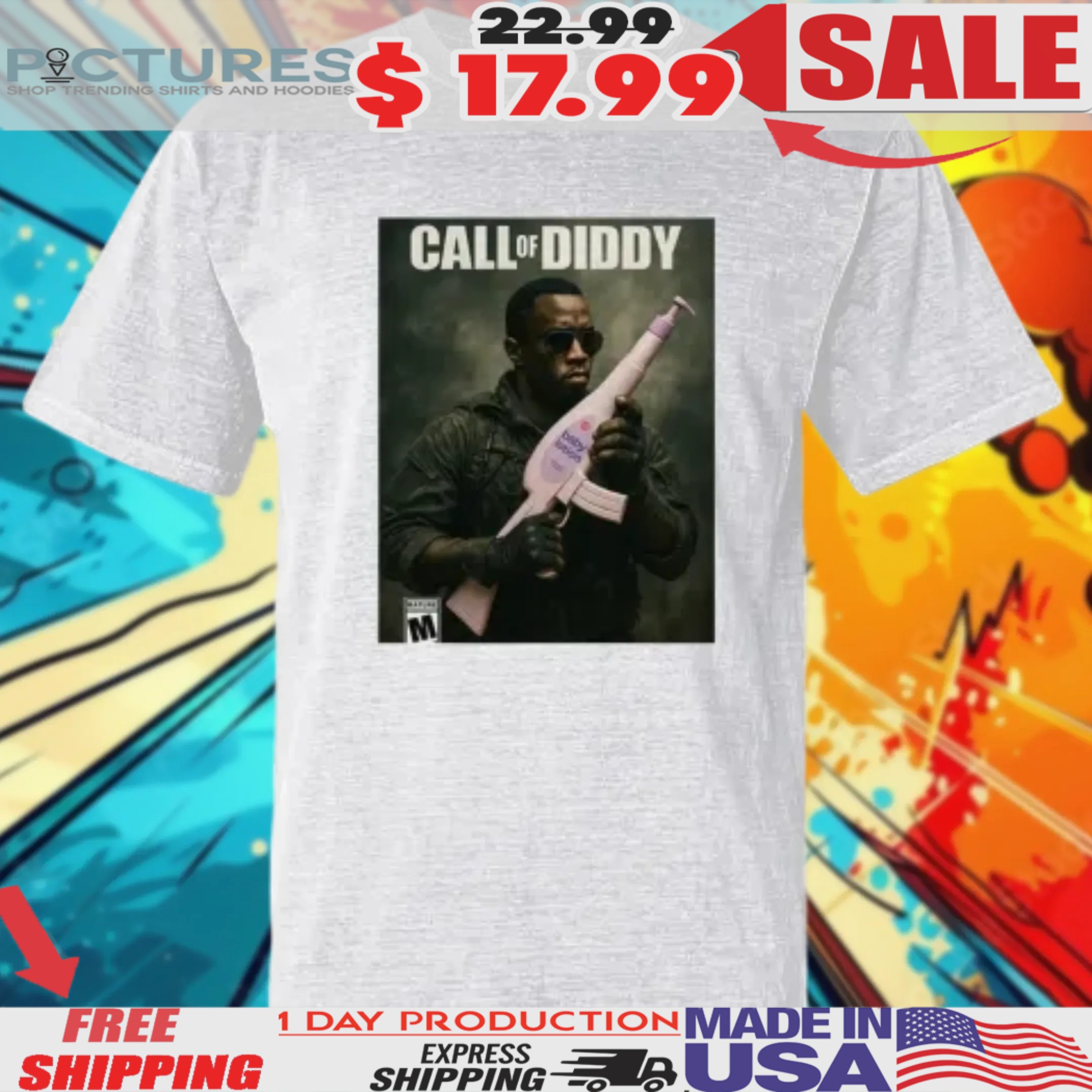 Baby Oil Gun Call Of Diddy Shirt