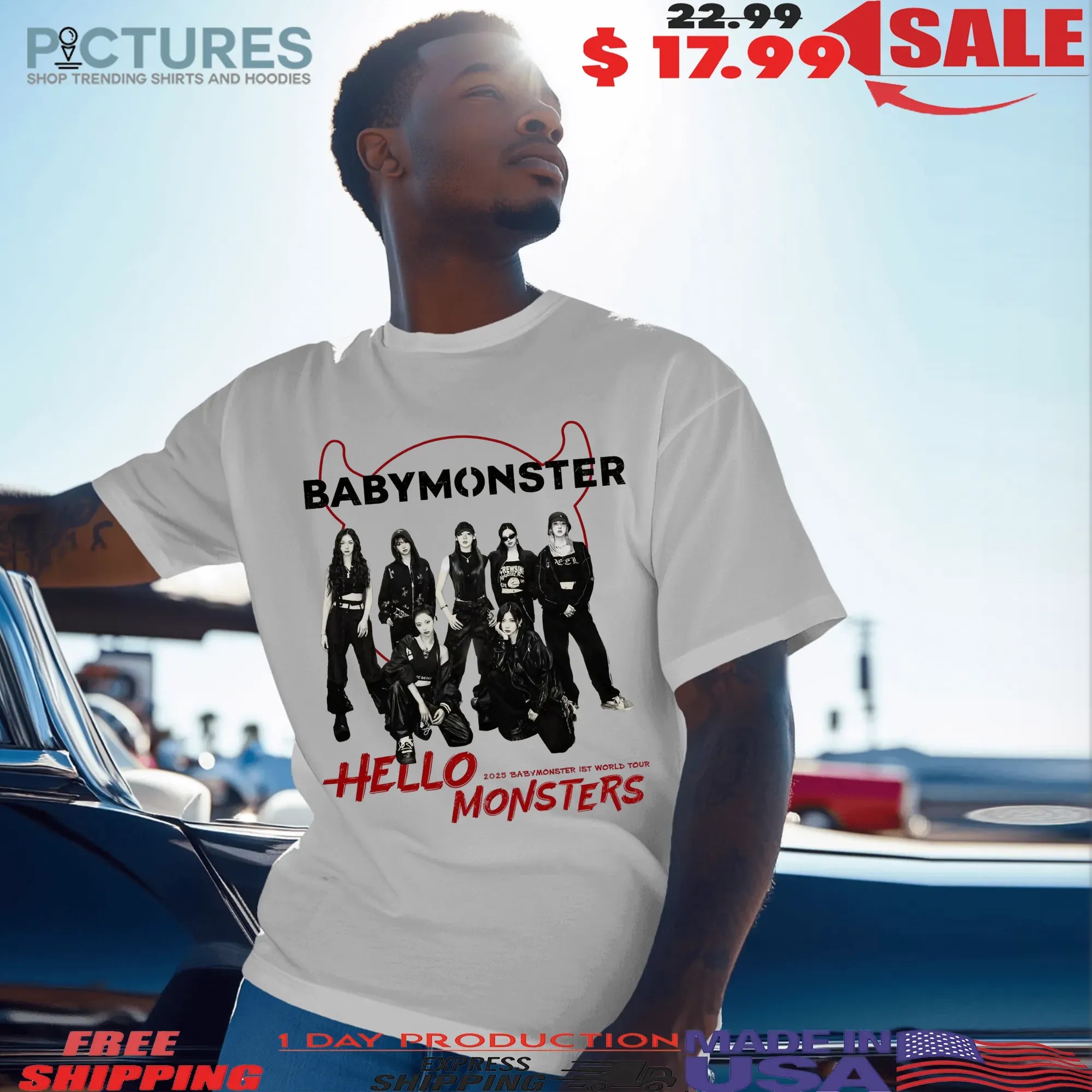 Babymonster Hello Monsters World Tour T Shirt