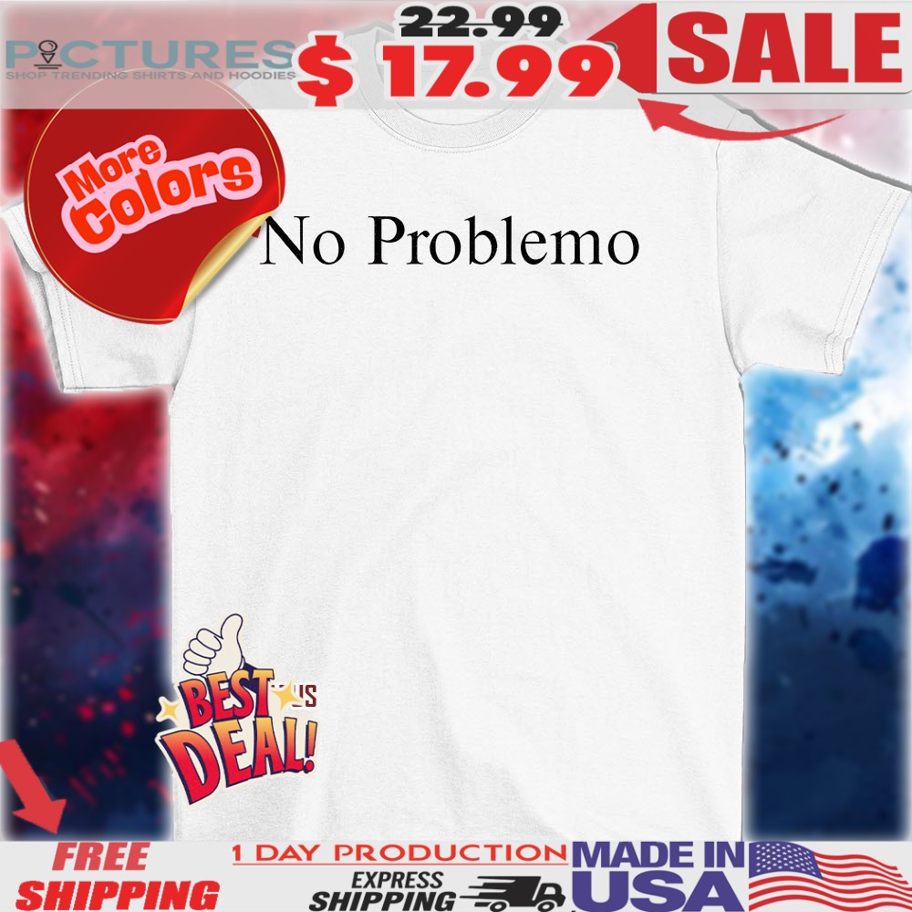Bailey Zimmerman wearing no problemo shirt