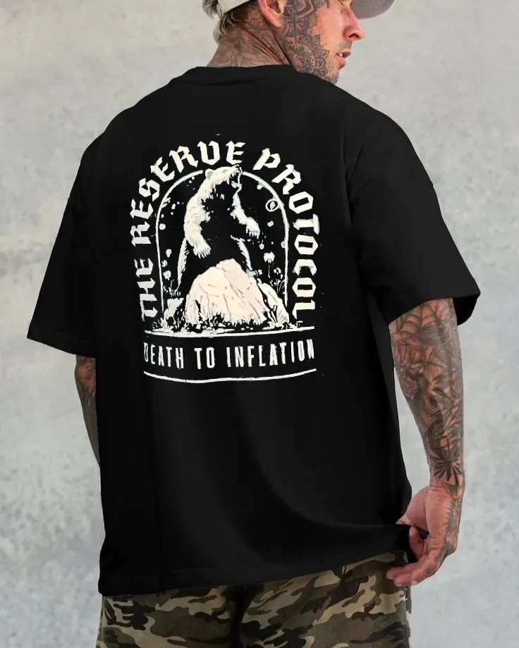 Bear The Reserve Protocol Death To Inflation T Shirt