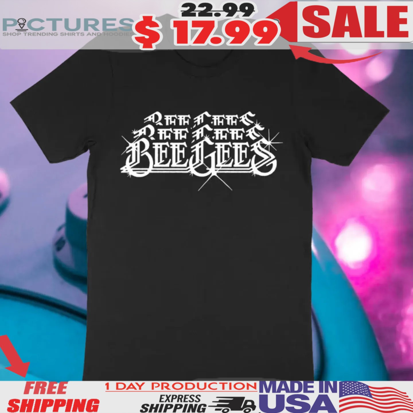 Bee Gees Logo Blink Shirt