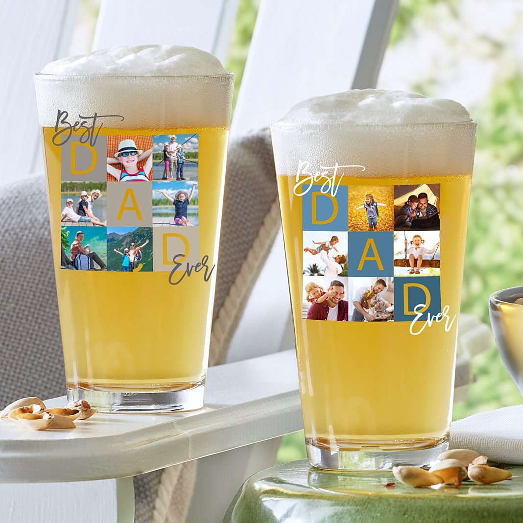 Best Dad Ever Personalized Photo Father's Day Pint Glass 1 Best Dad Ever Personalized Photo Father's Day Pint Glass