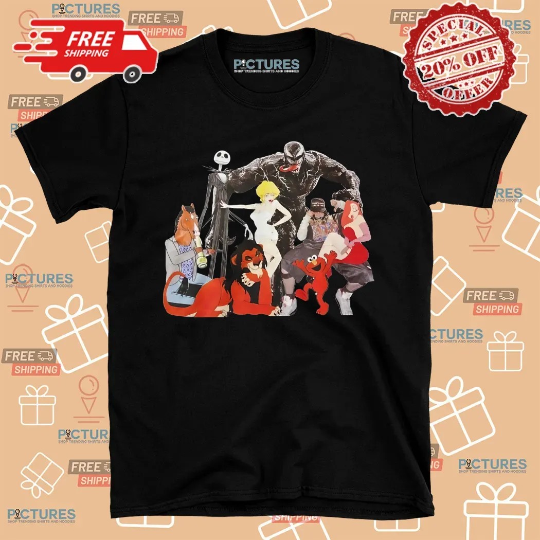 Billie Eilish And Comic Characters Venom Shirt